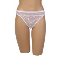 IMPLICITE - Tanga blanc en polyamide - Femme - Taille 44 - Modz