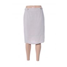 DIANE LAURY - Jupe mi-longue beige en viscose - Femme - Taille 38 - Modz