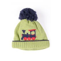 MAXIMO - Bonnet vert en acrylique - Garçon - Taille TU - Modz