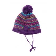 PUSBLU - Bonnet violet en coton - Fille - Taille TU - Modz