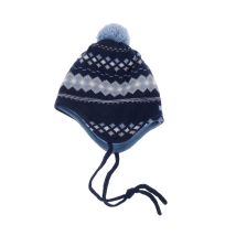 MAXIMO - Bonnet bleu en laine vierge - Garçon - Taille TU - Modz