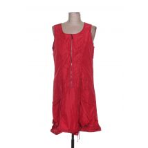 ARELINE - Robe mi-longue rouge en polyester pour femme - Taille 38 - Modz