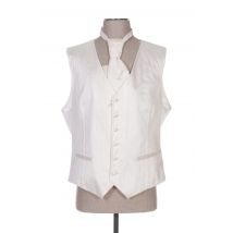 GREG ROMA - Gilet sans manche beige en soie - Homme - Taille XXL - Modz