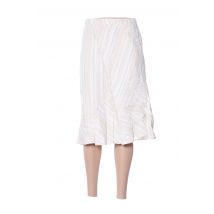 JAC JAC - Jupe mi-longue beige en lin - Femme - Taille 38 - Modz