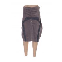 ANGEL NEVER DIE - Jupe mi-longue gris en coton - Femme - Taille W30 - Modz