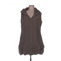 FRANSTYLE - Veste casual marron en polyester - Femme - Taille 40 - Modz
