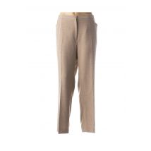 FINNKARELIA - Pantalon casual beige en polyester - Femme - Taille 52 - Modz