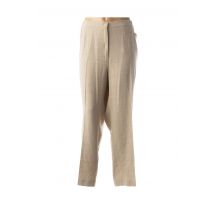 FINNKARELIA - Pantalon casual beige en polyester - Femme - Taille 52 - Modz