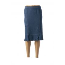 GUY DUBOUIS - Jupe mi-longue bleu en polyester - Femme - Taille 40 - Modz