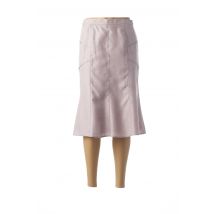IMPULSION - Jupe mi-longue rose en polyester - Femme - Taille 38 - Modz