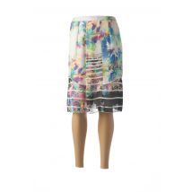 FRANCE RIVOIRE - Jupe mi-longue bleu en polyester - Femme - Taille 40 - Modz