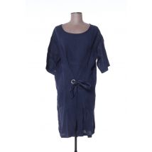LA FEE MARABOUTEE - Robe mi-longue bleu en lin - Femme - Taille 36 - Modz