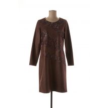 MERI & ESCA - Robe mi-longue marron en polyester - Femme - Taille 40 - Modz