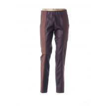 MERI & ESCA - Pantalon casual marron en polyester - Femme - Taille 40 - Modz