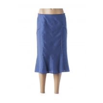 GUY DUBOUIS - Jupe mi-longue bleu en polyester - Femme - Taille 40 - Modz