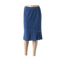 GUY DUBOUIS - Jupe mi-longue bleu en polyester - Femme - Taille 38 - Modz