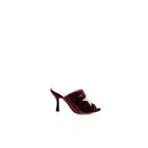 ATTICO - Mules/Sabots rouge en textile - Femme - Taille 35 - Modz