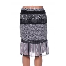 FRANCE RIVOIRE - Jupe mi-longue gris en polyester - Femme - Taille 42 - Modz