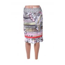 FRANCE RIVOIRE - Jupe mi-longue orange en polyester - Femme - Taille 40 - Modz
