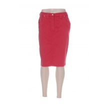 FRANCE RIVOIRE - Jupe mi-longue rouge en coton pour femme - Taille 40 - Modz