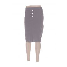 MERI & ESCA - Jupe mi-longue gris en coton - Femme - Taille 40 - Modz