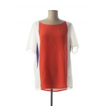 PIANURASTUDIO - Top orange en soie - Femme - Taille 38 - Modz