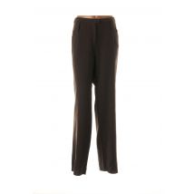 CHRISTIAN MARRY - Pantalon droit marron en polyester - Femme - Taille 52 - Modz
