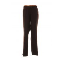 QUATTRO - Pantalon droit marron en polyester - Femme - Taille 52 - Modz