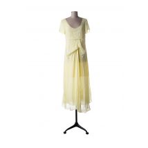 SIES MARJAN - Robe mi-longue jaune en soie - Femme - Taille 34 - Modz