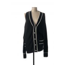 MONSE - Gilet manches courtes noir en coton - Femme - Taille 38 - Modz