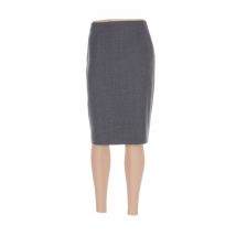 WEILL - Jupe mi-longue gris en laine - Femme - Taille 40 - Modz