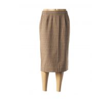 KARTING - Jupe mi-longue beige en polyester pour femme - Taille 40 - Modz