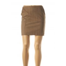 YAYA - Jupe courte marron en polyurethane - Femme - Taille 34 - Modz