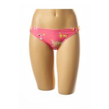 I LOVE MY BIKINI - Bas de maillot de bain rose en polyamide - Femme - Taille 34 - Modz