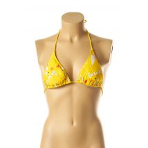 I LOVE MY BIKINI - Haut de maillot de bain jaune en polyamide - Femme - Taille 36 - Modz