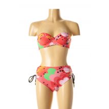 I LOVE MY BIKINI - Maillot de bain 2 pièces rouge en polyamide - Femme - Taille 34 - Modz