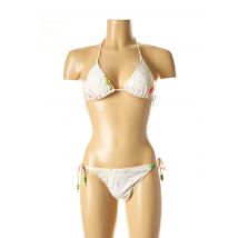 I LOVE MY BIKINI - Maillot de bain 2 pièces blanc en polyamide - Femme - Taille 34 - Modz