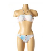 I LOVE MY BIKINI - Maillot de bain 2 pièces bleu en polyamide - Femme - Taille 36 - Modz