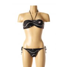 I LOVE MY BIKINI - Maillot de bain 2 pièces noir en polyamide - Femme - Taille 34 - Modz
