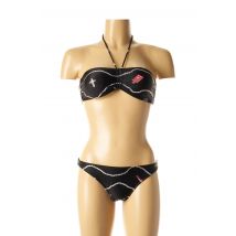 I LOVE MY BIKINI - Maillot de bain 2 pièces noir en polyamide - Femme - Taille 34 - Modz