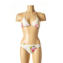 I LOVE MY BIKINI - Maillot de bain 2 pièces blanc en polyamide - Femme - Taille 36 - Modz