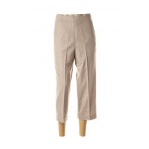 FABIANA FILIPPI - Pantalon 7/8 beige en merinos - Femme - Taille 36 - Modz