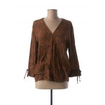 MAISON 123 - Blouse marron en viscose - Femme - Taille 38 - Modz