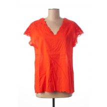 MAISON 123 - Top orange en coton - Femme - Taille 36 - Modz