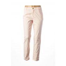 MAISON 123 - Pantalon droit rose en coton pour femme - Taille 36 - Modz