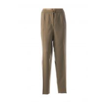 KARTING - Pantalon droit beige en polyester - Femme - Taille 52 - Modz
