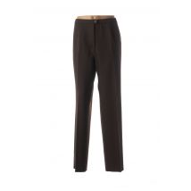 KARTING - Pantalon droit marron en polyester - Femme - Taille 52 - Modz