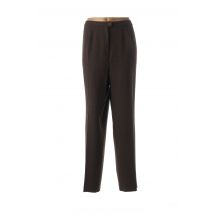 KARTING - Pantalon droit marron en polyester - Femme - Taille 52 - Modz