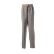 KARTING - Pantalon droit gris en polyester - Femme - Taille 52 - Modz