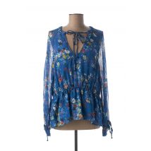 MY TWIN - Blouse bleu en viscose - Femme - Taille 32 - Modz